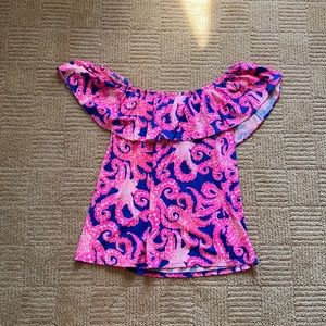 Lilly Pulitzer Off The Shoulder Top